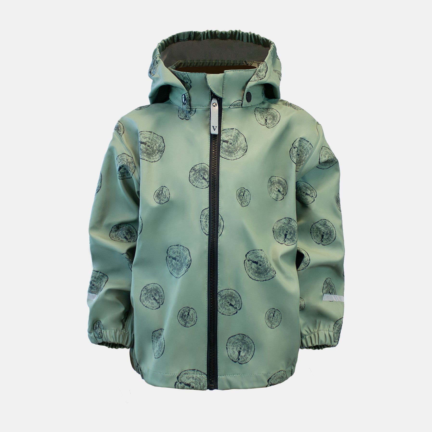 Unlined rain jacket, Green, Product image, Front