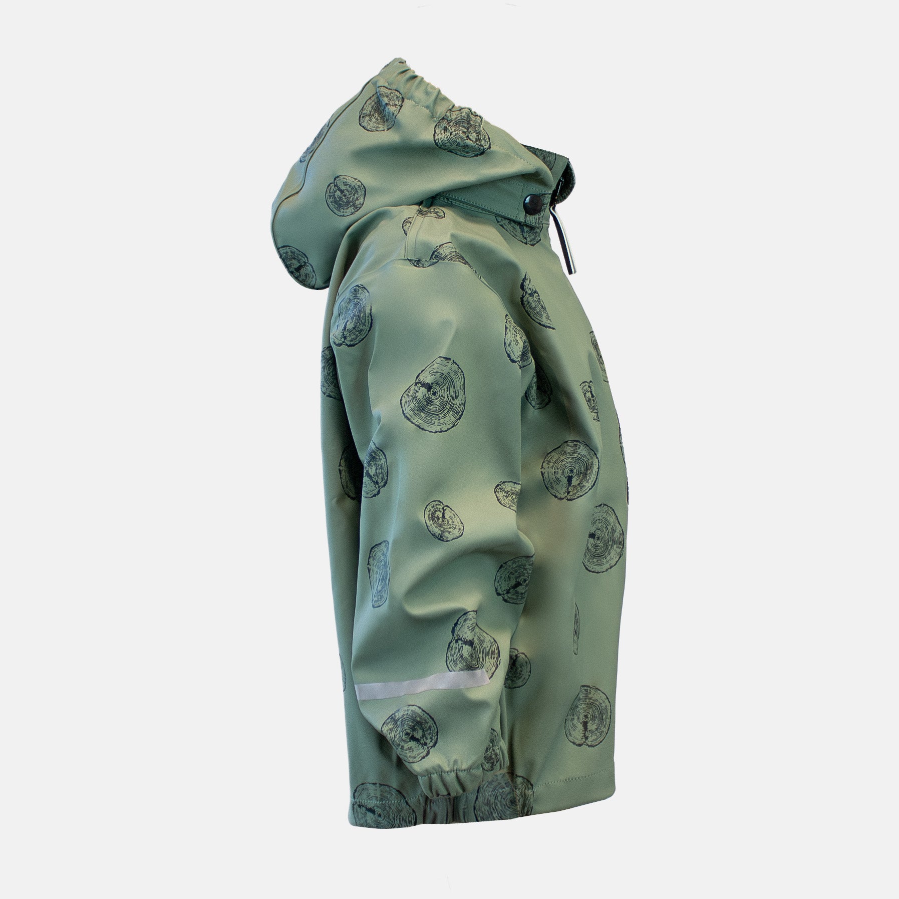 Unlined rain jacket, Green, Product image, Side