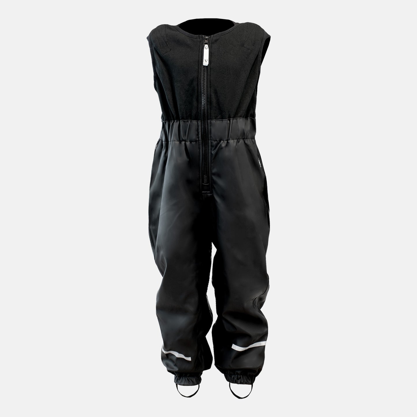 Lined rain pants, black, front, product image